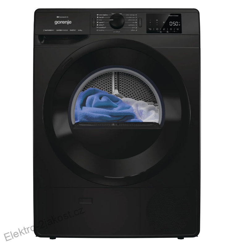 Gorenje DPNE82GNLWIFI/B sušička prádla s tepelným čerpadlem 8 kg
