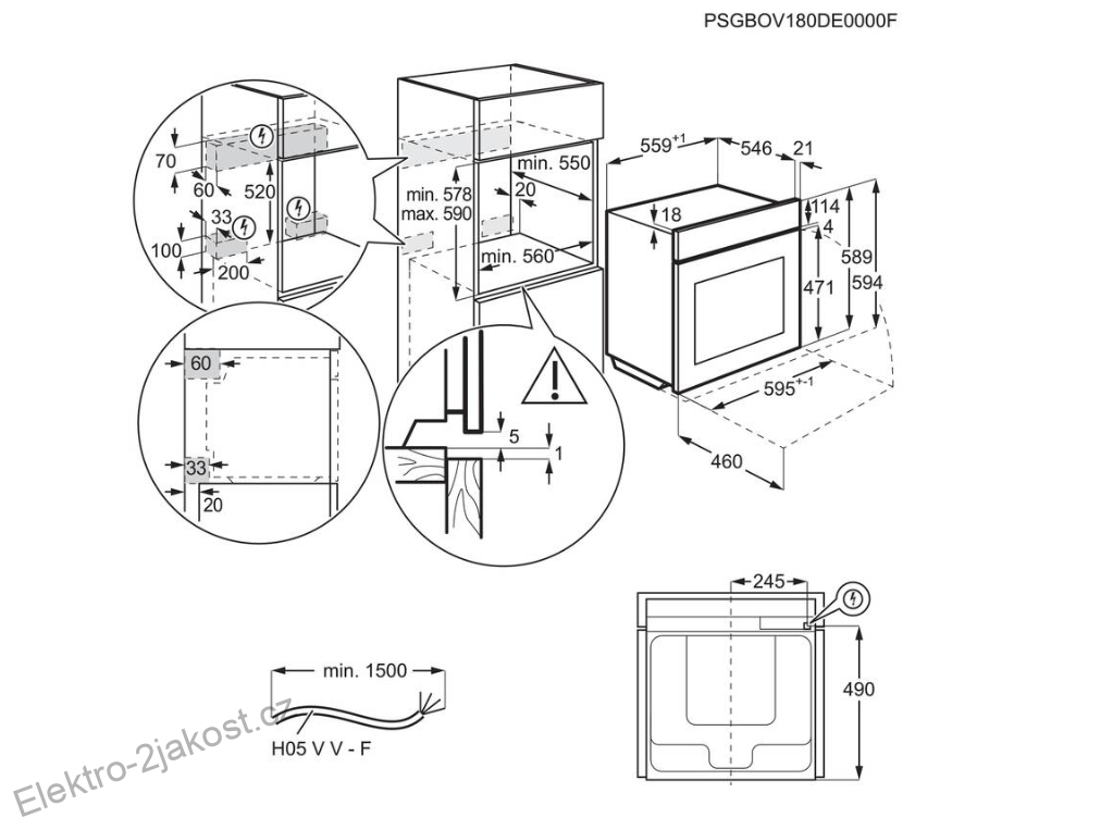 AEG TP9SB831AB vestavná parní trouba SteamPro 70 l